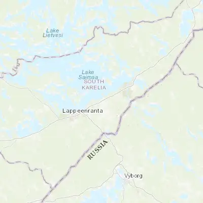 Map showing location of Joutseno (61.117960, 28.507630)