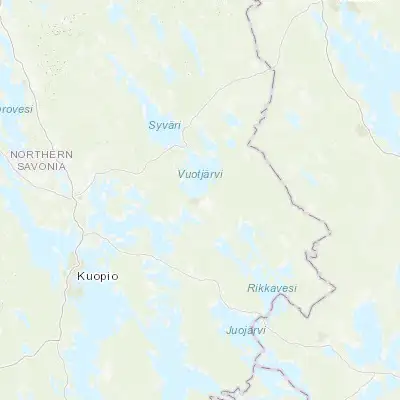 Map showing location of Juankoski (63.066670, 28.350000)
