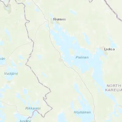 Map showing location of Juuka (63.233330, 29.250000)