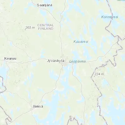 Map showing location of Jyväskylä (62.241470, 25.720880)