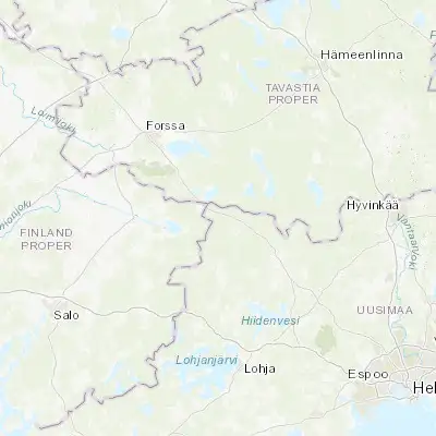 Map showing location of Kärkölä (60.612920, 23.941960)