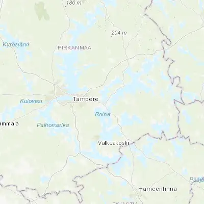 Map showing location of Kangasala (61.463830, 24.076020)