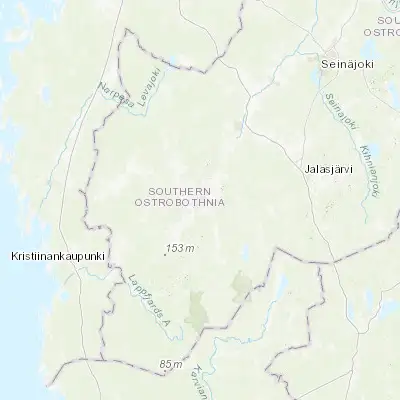 Map showing location of Kauhajoki (62.433330, 22.183330)