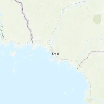 Map showing location of Kemi (65.736410, 24.563710)