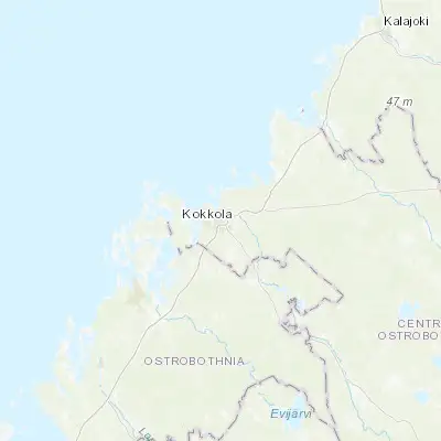 Map showing location of Kokkola (63.838470, 23.130660)