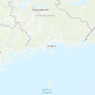 Map showing location of Kotka (60.466400, 26.945820)