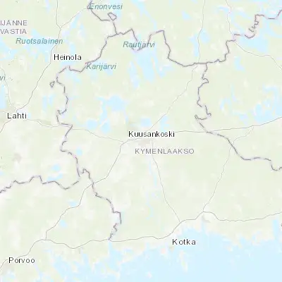 Map showing location of Kouvola (60.866670, 26.700000)