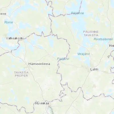 Map showing location of Lammi (61.083330, 25.016670)