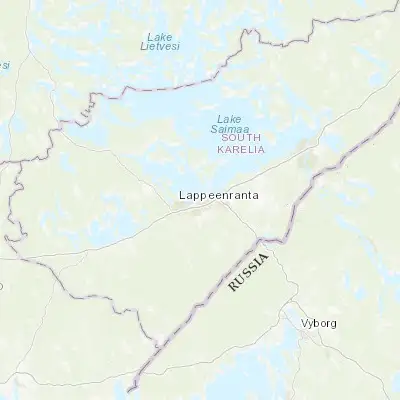 Map showing location of Lappeenranta (61.058710, 28.188710)