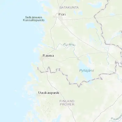Map showing location of Lappi (61.100000, 21.833330)