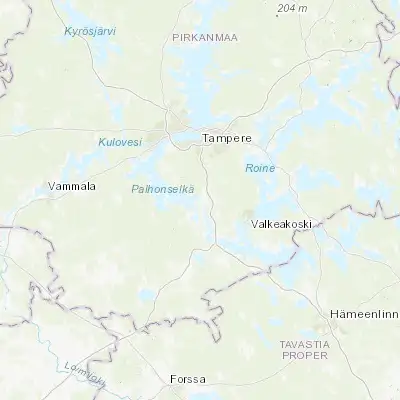 Map showing location of Lempäälä (61.316670, 23.750000)