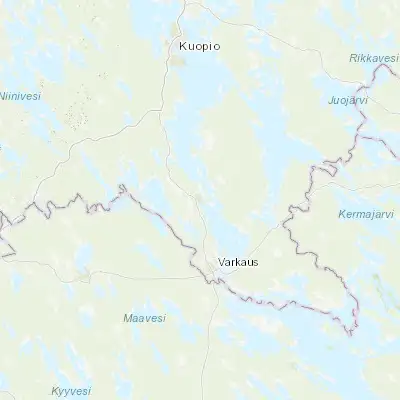 Map showing location of Leppävirta (62.490090, 27.782620)