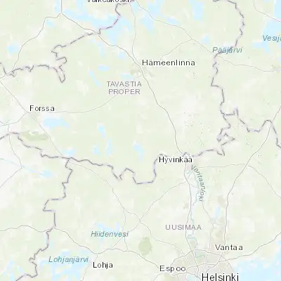 Map showing location of Loppi (60.716670, 24.450000)