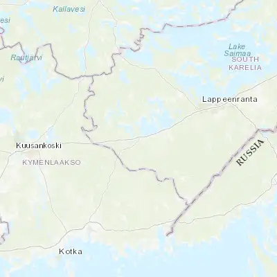Map showing location of Luumäki (60.926180, 27.581350)