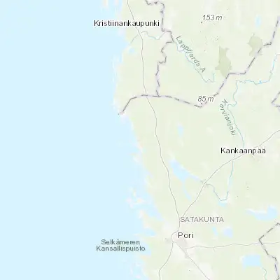 Map showing location of Merikarvia (61.858390, 21.500350)