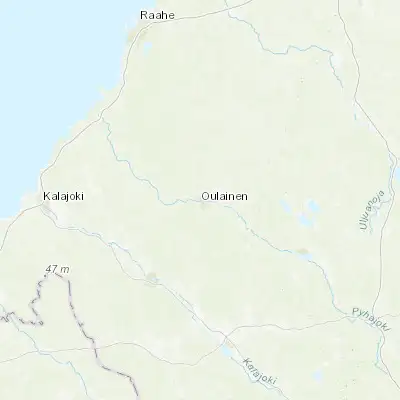 Map showing location of Oulainen (64.266670, 24.800000)