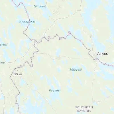 Map showing location of Pieksämäki (62.300000, 27.133330)