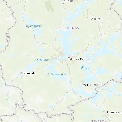 Map showing location of Pirkkala (61.461250, 23.632280)