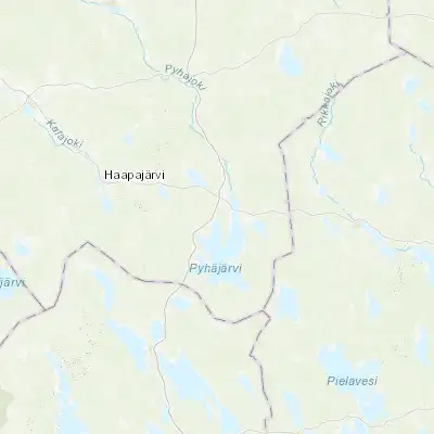 Map showing location of Pyhäjärvi (63.666670, 25.900000)