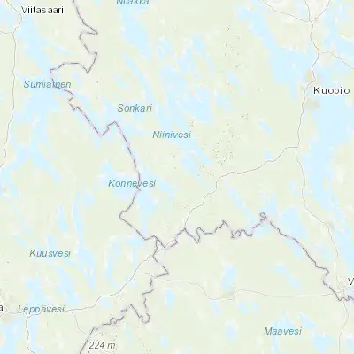 Map showing location of Rautalampi (62.633330, 26.833330)
