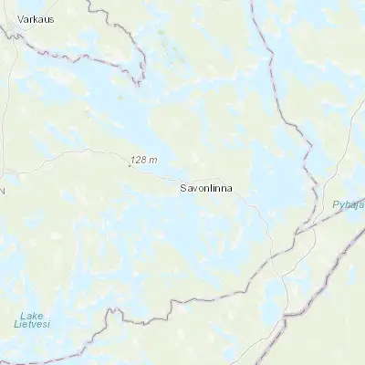 Map showing location of Savonlinna (61.869900, 28.879990)