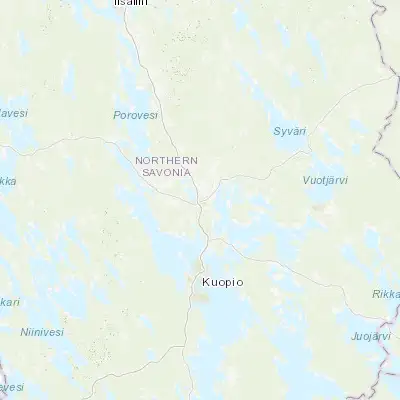Map showing location of Siilinjärvi (63.083330, 27.666670)
