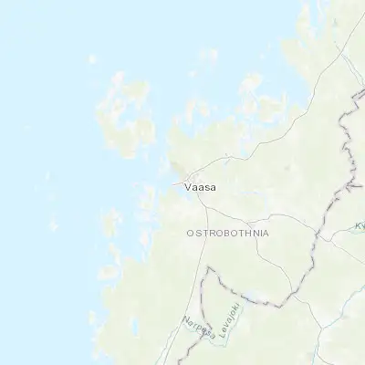 Map showing location of Vaasa (63.096000, 21.615770)