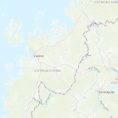 Map showing location of Vähäkyrö (63.056350, 22.105840)