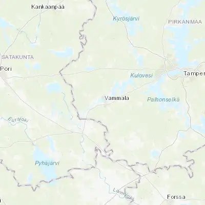 Map showing location of Vammala (61.333330, 22.900000)