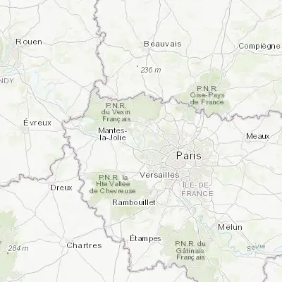 Map showing location of Achères (48.961150, 2.068820)