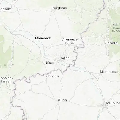 Map showing location of Agen (44.201990, 0.620550)