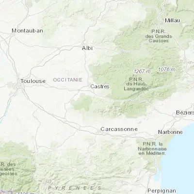 Map showing location of Aiguefonde (43.494190, 2.316510)