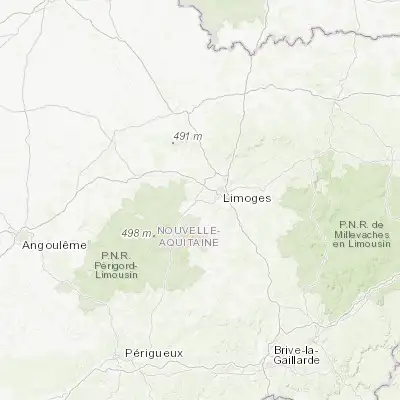 Map showing location of Aixe-sur-Vienne (45.796630, 1.135810)
