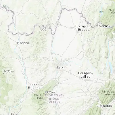 Map showing location of Albigny-sur-Saône (45.866670, 4.833330)