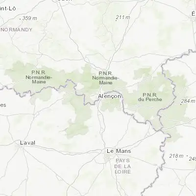 Map showing location of Alençon (48.434760, 0.093110)