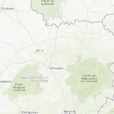 Map showing location of Ambazac (45.957330, 1.399750)
