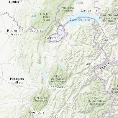 Map showing location of Annecy-le-Vieux (45.919710, 6.143930)