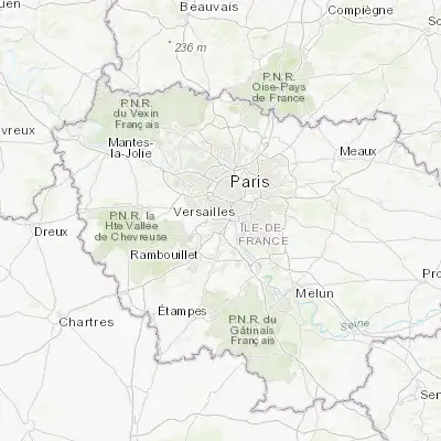 Map showing location of Antony (48.753290, 2.296680)