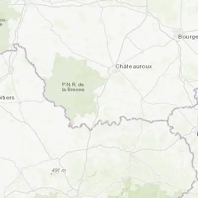 Map showing location of Argenton-sur-Creuse (46.589970, 1.519810)