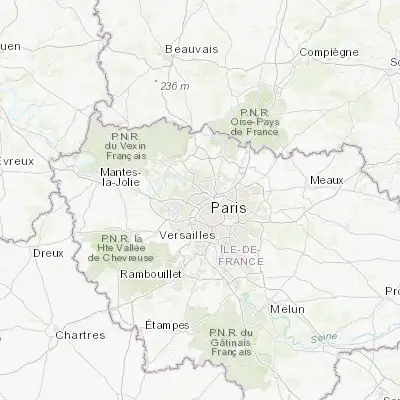 Map showing location of Asnières-sur-Seine (48.916670, 2.283330)