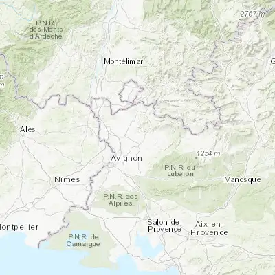 Map showing location of Aubignan (44.099710, 5.025260)