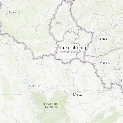 Map showing location of Audun-le-Tiche (49.472170, 5.955500)