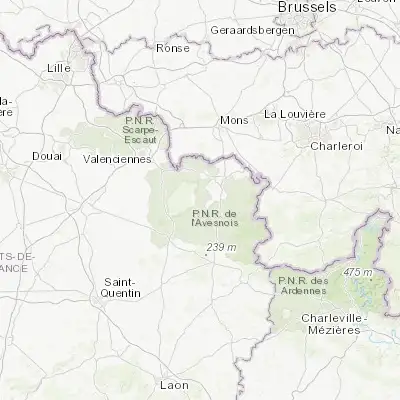 Map showing location of Aulnoye-Aymeries (50.201410, 3.838440)