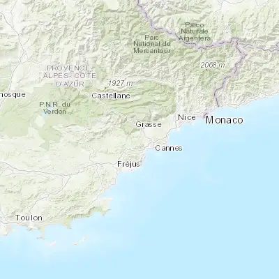 Map showing location of Auribeau-sur-Siagne (43.600630, 6.909920)