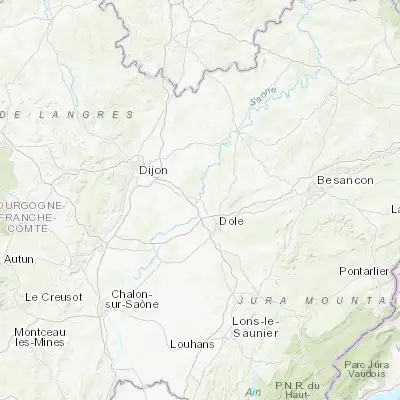 Map showing location of Auxonne (47.192550, 5.387260)