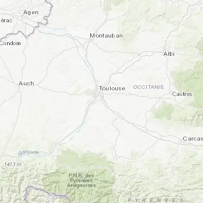 Map showing location of Auzeville-Tolosane (43.528220, 1.483210)