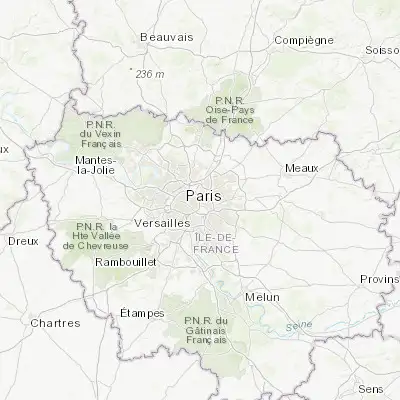 Map showing location of Bagnolet (48.866670, 2.416670)