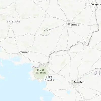 Map showing location of Bains-sur-Oust (47.703350, -2.071990)