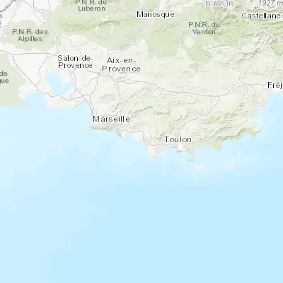 Map showing location of Bandol (43.142470, 5.747180)