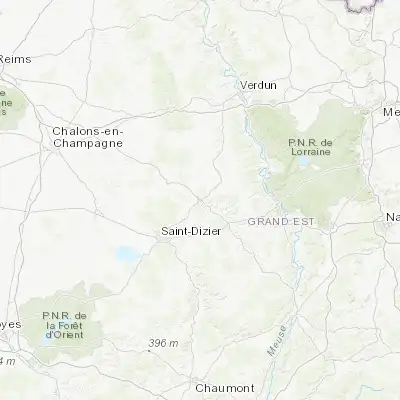 Map showing location of Bar-le-Duc (48.772750, 5.161080)